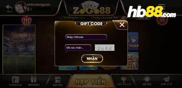 giftcode zogo88 club