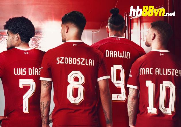 Liverpool chính thức công bố 4 số áo mới - Bóng Đá