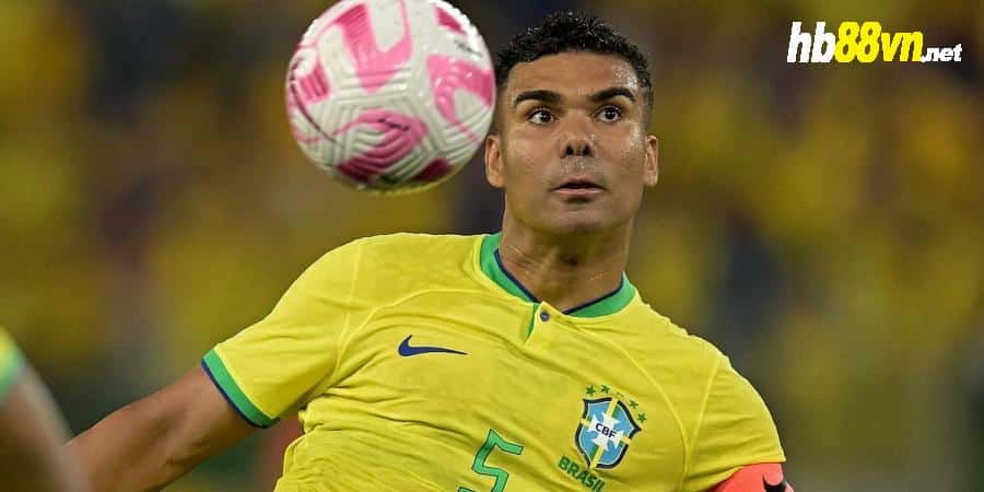 Casemiro thi đấu cho tuyển Brazil trong trận hoà Venezuela ở vòng loại World Cup 2026. Ảnh: AFP