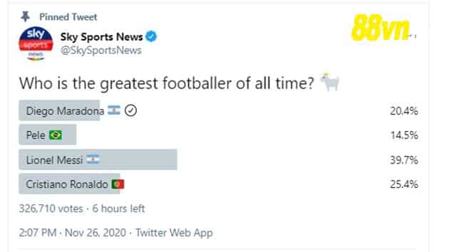 Sky Sports gây tranh cãi khi bầu chọn cầu thủ xuất sắc nhất - Bóng Đá