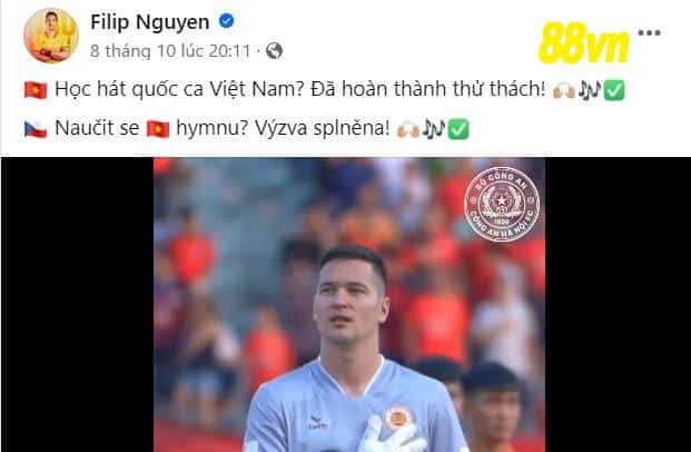 Filip Nguyễn có động thái liên quan tuyển Việt Nam - Bóng Đá