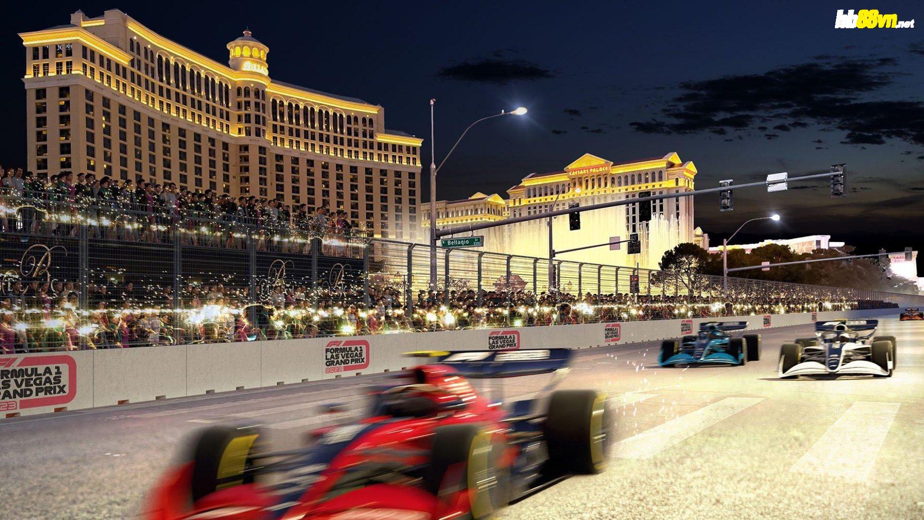 Phối cảnh một phần đường đua F1 Las Vegas cuối tuần này. Ảnh: F1